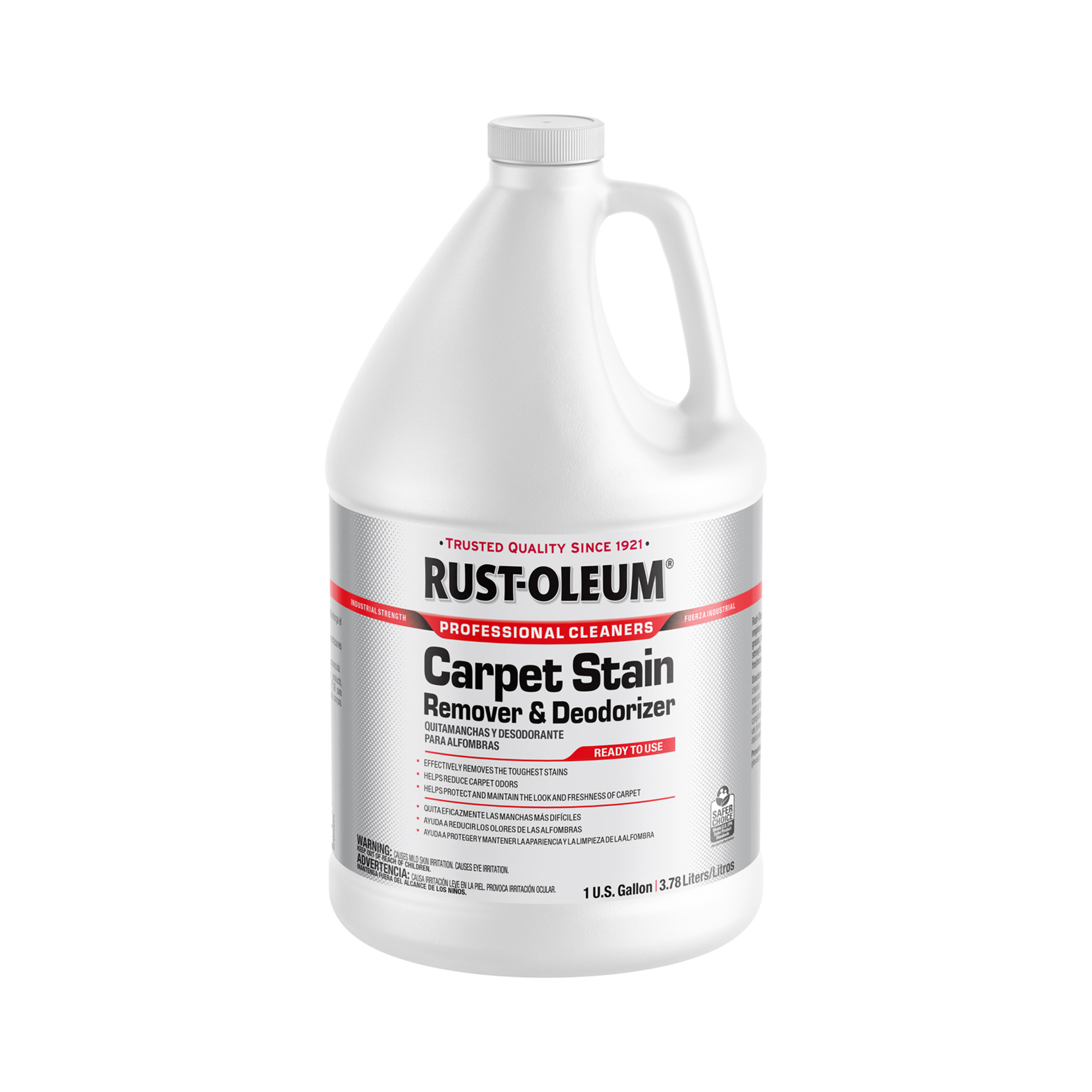Rust-Oleum Professional Cleaning, Carpet Stain Remover Deodorizer Gallon, Ounces 128 oz, Model# 352253